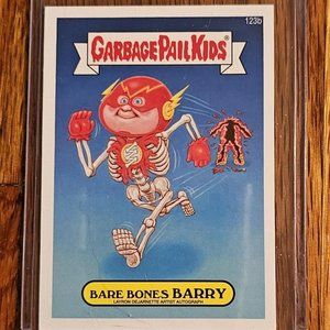 2014 Garbage Pail Kids #123b Bare Bones Barry Autograph Error